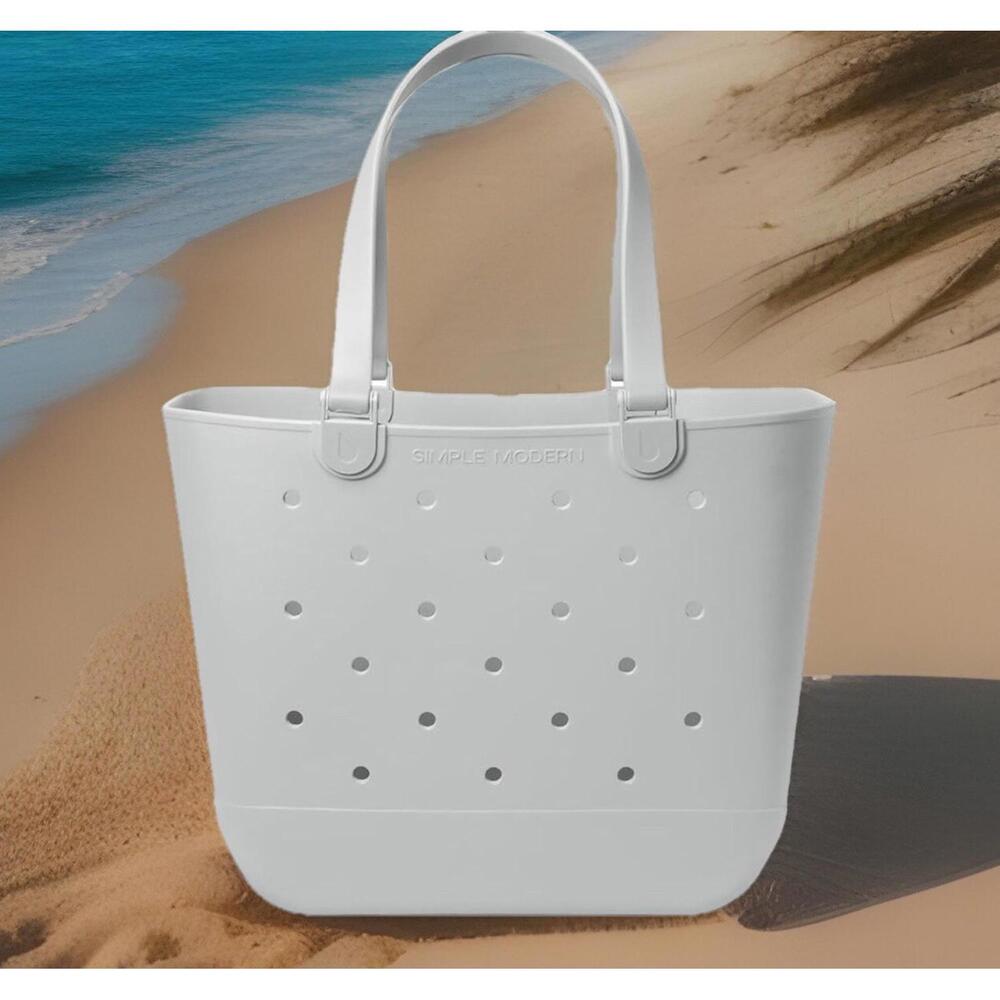 Simple Modern XL Waterproof Beach Bag with Zipper Pocket for Travel and Sports